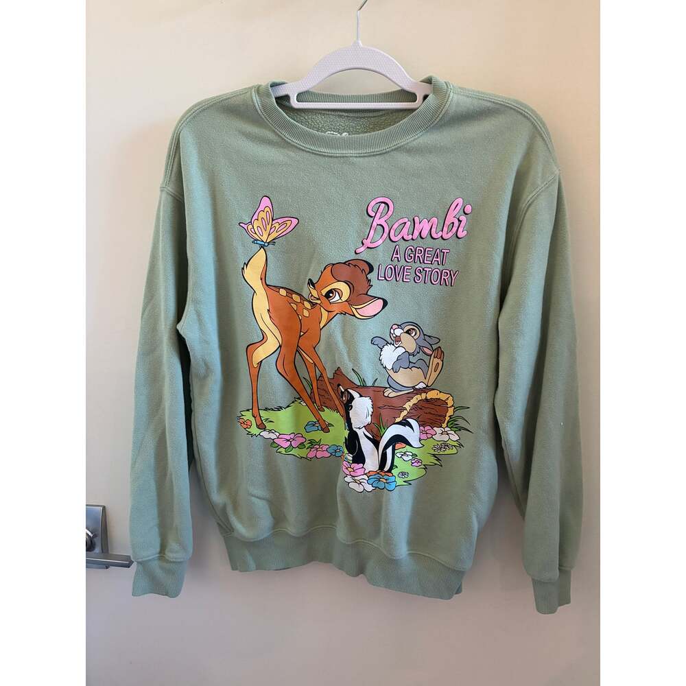 MD Mint Green Disney Bambi Sweatshirt